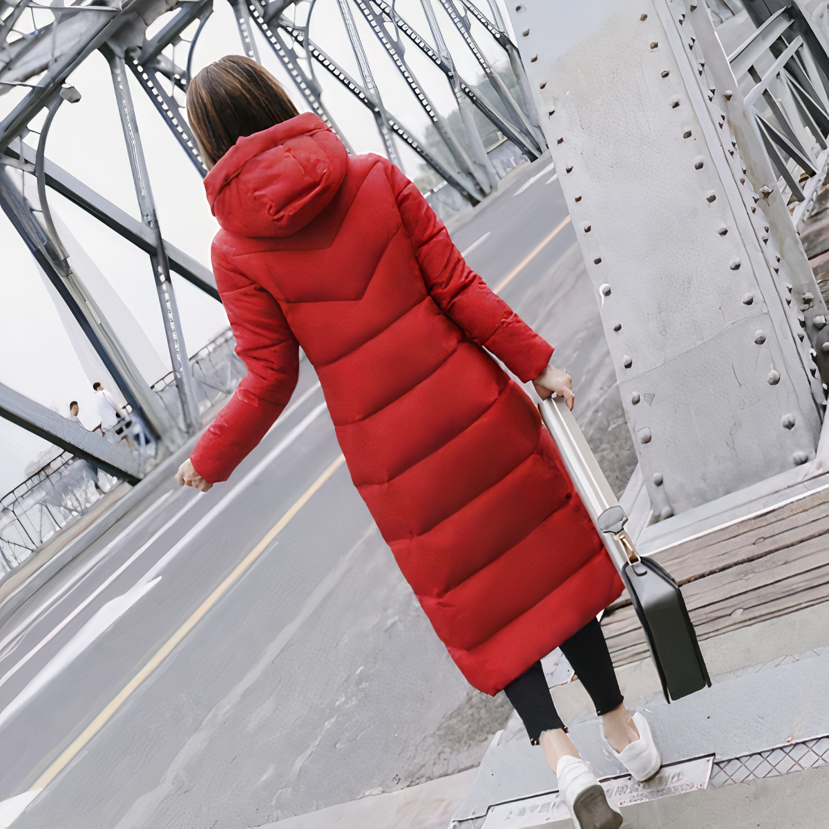 Doudoune chaude et décontractée grande taille pour femme – Image 2